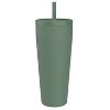 Zak Designs 30 fl oz Stainless Steel Straw Tumbler - 2 of 4