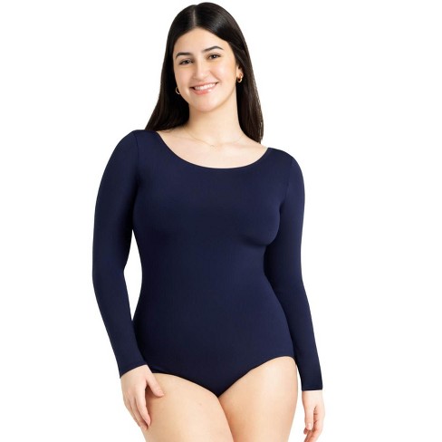 Capezio Navy Blue Women s Team Basics Long Sleeve Leotard Medium Target