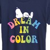 Women's - Peanuts - Dream In Color Short Sleeve Graphic T-Shirt - 2 of 4