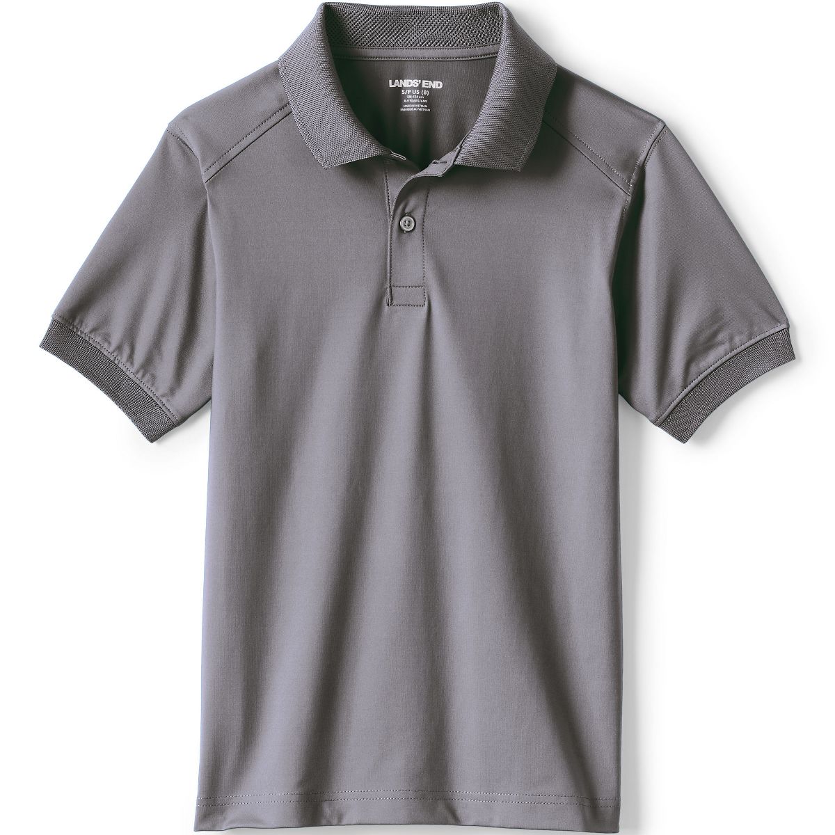 Lands' End School Uniform Kids Short Sleeve Rapid Dry Polo Shirt - thumbnail 3