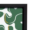 18" x 24" Sylvie Monstera and Roses Framed Canvas by Maggie Stephenson Black - Kate & Laurel All Things Decor: Modern Vertical Wall Art - image 3 of 4