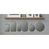 Storied Home: 6-Piece Velvet-Edged Novelty Shape Mirrors, Wall Mount, Polyester Frame - 4 of 4