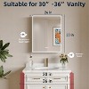 Alita LED Bathroom Medicine Cabinet with Mirror, 3-Mode Dimmable Light, Anti-Fog, Memory Function, Outlet - 2 of 4