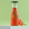 JoyJolt Hali Glass Carafe Bottle Water or Juice Pitcher with 6 Lids - 35 oz - Set of 3 - 4 of 4