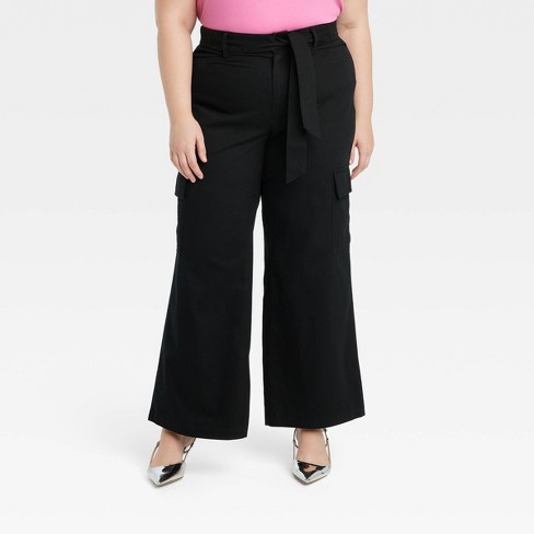 Plus Size - Pull-On Wide Leg Stretch Linen High-Rise Pant - Torrid