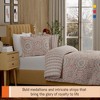 Color Sense 100% Cotton Percale Printed 3-Piece Duvet Cover Set - 4 of 4
