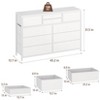 Homhougo TV Stand for TVs up to 55" White - 2 of 4