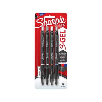 Sharpie S-Gel Retractable Gel Pen Bold Point Assorted Ink 4/Pack (2116198)
