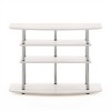 Furinno 4-Tier No Tools TV Stand Entertainment Center Hold up to 46" TV White Oak - 4 of 4