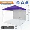 EAGLE PEAK Pop Up Canopy Tent with 1 Sidewall, Easy Setup Event Tent - 2 of 4