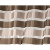 Evideco French Home Goods Striped Sheer Curtain Panel - Light-Filtering Drape for Modern Home Décor, 95 x 55 Inches - 3 of 4