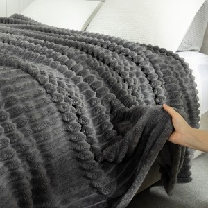 White Warm Blanket with Breathable and Soft for Couch and Bed - 1 of 4