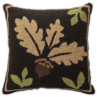 Plow & Hearth - Woodland Decorative Throw Pillow with Acorn