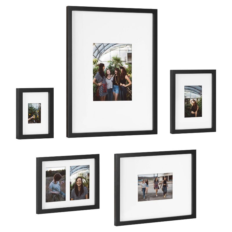5pc Gallery Frame Box Set Transitional Black - Kate &#38; Laurel All Things Decor, 3 of 10