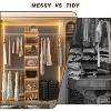 APRILSOUL  All-in-One Closet Organizer – Sturdy Wood Tower with Expandable Rods and Shelves - 4 of 4
