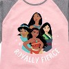 Girls' - Disney Princess - Royally Fierce Shirt Tail Raglan Graphic T-shirt - 2 of 4