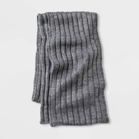 Men S Rib Scarf Goodfellow Co Gray