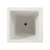 Maggift Outdoor Planters with Classic Design, Flower Planter Pot for Garden, Courtyard, Patio, White，10"*10"*16.25" - 3 of 4
