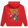 Mens Tom & Jerry Battle Hoodie - Classic Hanna-Barbera Long Sleeve Sweatshirt - Vintage Cartoon Hoodie - 2 of 4