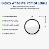 Avery Printable Round Labels, Double Black Border, 3" Diameter, Glossy White Round Labels, Permanent, Laser/Inkjet, 60ct, Great for Product Labels - 2 of 4