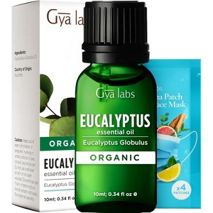 Gya Labs Organic Eucalyptus Essential Oil Eucalyptus Oil Natural Aromatherapy 0.34 Fl Oz - 1 of 4