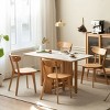 Solid Wood Dining Chairs Set of 2,FAS Grade Oak Natural Wood Side Chairs for Kitchen/Dining Room-The Pop Home - 2 of 4