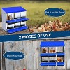 TackView Chicken Nesting Boxes for Laying Eggs, Metal Egg Laying Boxes with Bracket Legs, with Collecting Eggs Trays - 3 of 4