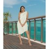 LA LEELA Women's Beach Wrap Bikini Swimwear Cover up Skirt Bathing suit Summer Wraps Sarong Swimsuits for Women One Size Off-White, Fish - 4 of 4