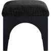 Meridian Furniture,Lawson Chenille Fabric Upholstered Ottoman - 2 of 4