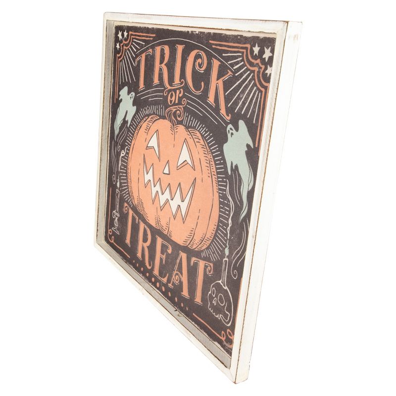 Northlight 18.75" Trick or Treat Jack O Lantern Halloween Wall Sign, 4 of 6