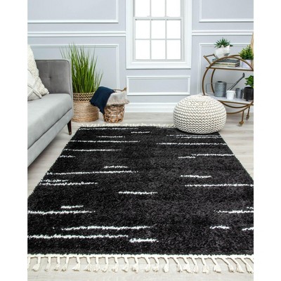 Rugs America Bennett BT40A Shag Abstarct Area Rug