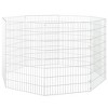 vidaXL Free Range Animal Enclosure 8-Panel 21.3 In.x31.5 In. Galvanized Iron - 4 of 4