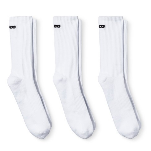 Men's Pair Of Thieves Solid Crew Socks 3pk - White 8-12 : Target