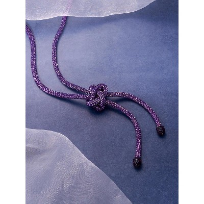 SOHI Women's Amerthyst Purple The Jingle Sautoir Necklace