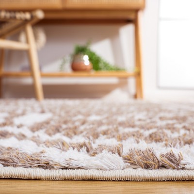 Augustine Boho-Mod Taupe/Ivory Flat Woven Area Rug
