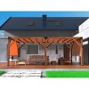 Wood Pergola Wood Patio Pergola with Retractable Shade Canopy Retractable Shade Canopy, Outdoor Wooden Pergolas for Patio, , Deck, Garden - 4 of 4