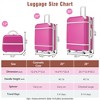 BEAFUP Hardshell Luggage Sets 3 Pieces 20"+28" Luggages and Cosmetic Case Spinner Suitcase with TSA Lock Lightweight - 3 of 4