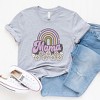 Simply Sage Market Women's Mama Rainbow Flowers Short Sleeve Graphic Tee - 3 of 3