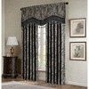 Jacquard Window Rod Pocket Valance With Beads Black 50x18" - 4 of 4
