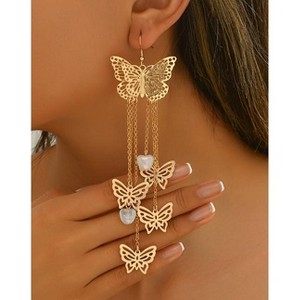 Paaaawaters 18K Gold-Plated Bow Earrings - Symmetrical Mirror-Finish Stainless Steel Jewelry, Hypoallergenic - 1 of 4