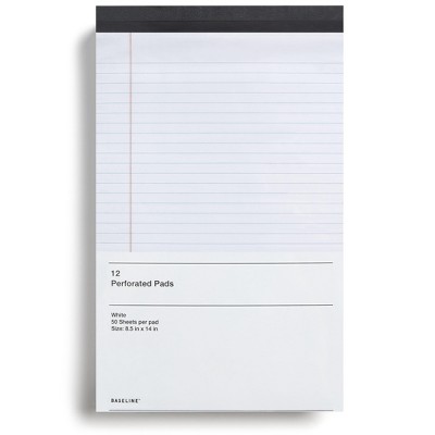 Staples Notepads Wide Ruled White 50 Sheets/Pad BL57661