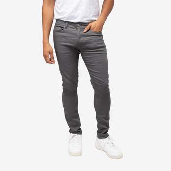 Men's 5-Pocket Ultra-Stretch Skinny Fit Chino Pants Dark Grey at