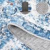 Nasitip Vintage Floral Area Rug Soft -Washable Floor Carpet -Bordered Rug, Traditional Distressed Rug, Oriental Rug for Bedroom, Living Room - 2 of 4