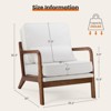 NicBex Faux Fur Papasan Chair,Upholstered Living Room Chairs with Anti-Slip Leg,Modern Saucer Chair,Accent Chairs for Living Room - 3 of 4