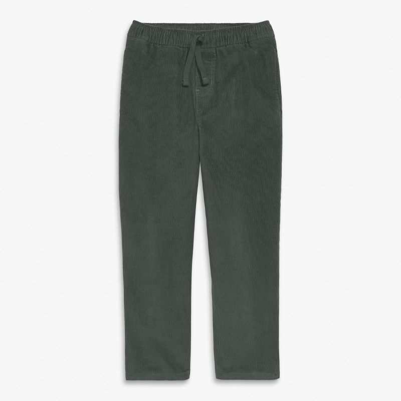 Primary Kids Stretch Corduroy Drawstring Pant In Asphalt Size 2