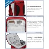 Hynes Eagle Voyager 44L Expandable Travel Backpack-Red - 4 of 4