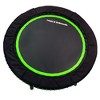 LEAPS & REBOUNDS 48" Adjustable Stability Bar Attachment with 48" Mini Fitness Trampoline and Home Gym Rebounder for Cardio Exercises, Green - 3 of 4