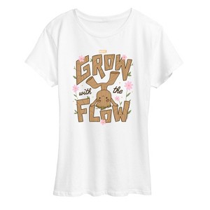 Women's - Marvel - Guardians of the Galaxy Grow With The Flow Short Sleeve Graphic T-Shirt - 1 of 4