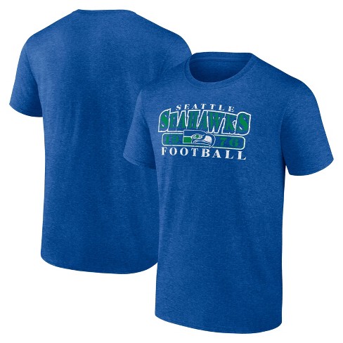 Nfl Seattle Seahawks Men s Gray Short Sleeve Bi blend T shirt Target