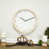 VIP Wood 14 in. White Minimalist Wall Clock - 3 of 4